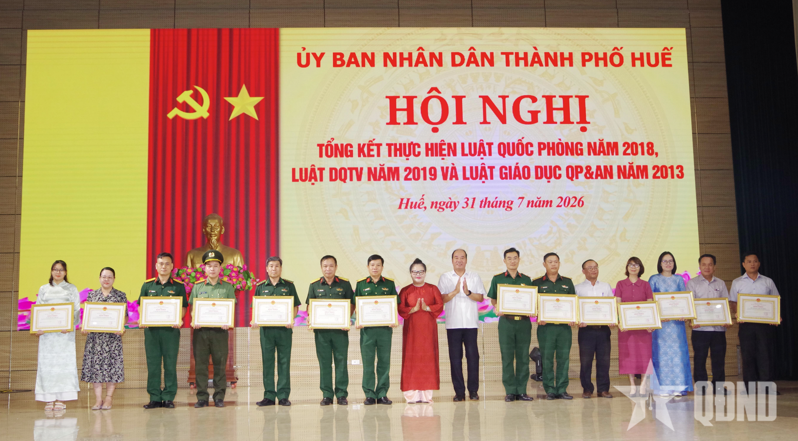 Thành phố Huế tổng kết thi hành 3 luật về quốc phòng, dân quân tự vệ và giáo dục quốc phòng - an ninh